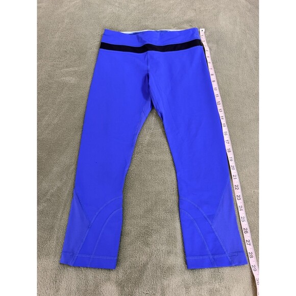 lululemon athletica Pants - Lululemon Run Inspire Crop II Leggings Vibrant Blue Workout Active 6